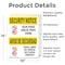Signmission Gun Free Drug Free Zone Bilingual OSHA Security Notice Sign, Vinyl Decal, 10in W x 14in L, 2PK OS-2PACK-SN-D-1014-L-11543 - alternate 5